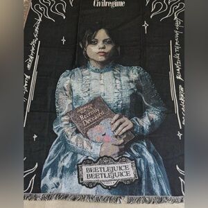 CIVIL REGIME X BEETLEJUICE COLLAB TAPESTRY BLANKET (JENNA ORTEGA)